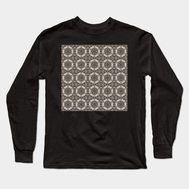 The Scream Kaleidoscope Pattern (Seamless) 3 Long Sleeve T-Shirt by Swabcraft